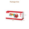 Wooden Pull Shape and Color Sorting Truck, Educational Geometric Blocks Stacking Truck, Shape Sorting Toy, Colors for Kids