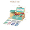 Wooden cash register, fun role-playing cashier toys, suitable for preschoolers to learn educational toys