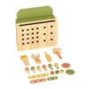 Wooden mini tool bench toy set, children's pretend tool set toy