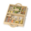 Wooden toolbox toys Children's screw disassembly and assembly Children's multifunctional portable toolbox toys