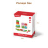 3-in-1 Wooden Toys for Children's Puzzle Puzzles, Percussion and Stacking Toys