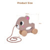 Wooden Animal Dragging Toy  Baby Dragging Walking Toy  Pushing Toy