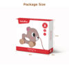 Wooden Animal Dragging Toy  Baby Dragging Walking Toy  Pushing Toy