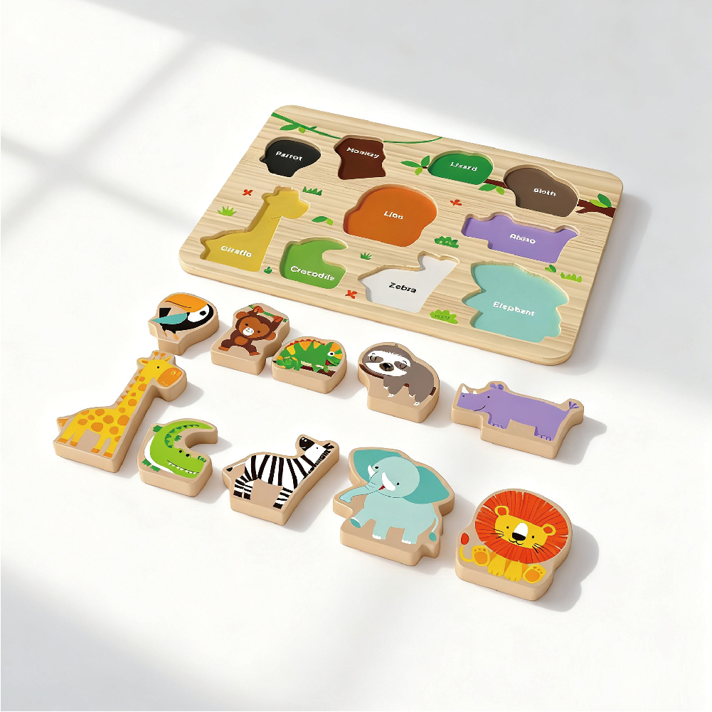 Wooden Forest Puzzle Toys Children's Educational Puzzle Toys Puzzle and Balance Toys - Image 2