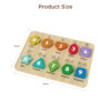 Montessori 3D Wooden Board Digital Puzzle for Children's Cognitive Geometry and Learning Digital Puzzle Toys