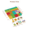 100pcs Wooden Building Block Toys for Early Children's Puzzle Creativity Stacking Forest Building Blocks