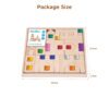 High Quality Montessori Wooden Building Toys Children's Gemstones Acrylic Cubes Creative Stacking Blocks