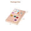 High Quality Montessori Wooden Toys for Children Acrylic Gemstone Creative Stacking