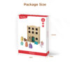 Montessori-Inspired Rainbow Wooden Doll Toy House Set Fun Educational Cartoon Model Toy for Children