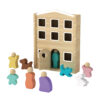 Montessori-Inspired Rainbow Wooden Doll Toy House Set Fun Educational Cartoon Model Toy for Children