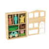 Children's Montessori Rainbow Wooden Dollhouse Toy Set Interactive Educational Early Learning Toys
