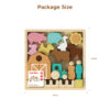 Wooden Farm Building Blocks Stacking Toy Children's Creative Building Blocks Stacking Toy