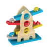 Wooden Ramp Race Track Sliding Tower Children's Toy Space Series Ramp Race