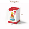 Wholesale Wooden Stacking Toys Children's Color Cognition Stacking Rings Building Blocks Puzzle Toys