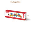 Wooden Train Building Blocks Stacking Toys Space Series Small Train Children's Preschool Toys