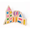 Wooden Sensory Stacking Toys Children's Sensory Acrylic Cube Building Blocks Construction Toys