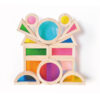 Wooden Sensory Stacking Toys Children's Sensory Acrylic Cube Building Blocks Construction Toys