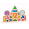 32PCS Wooden Sensory Stacking Toys Children's Sensory Acrylic Cube Building Blocks Construction Toys