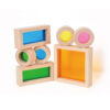 32PCS Wooden Sensory Stacking Toys Children's Sensory Acrylic Cube Building Blocks Construction Toys