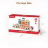 32PCS Wooden Sensory Stacking Toys Children's Sensory Acrylic Cube Building Blocks Construction Toys