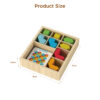 3D Creative Montessori Wooden Puzzle Toy Safety Geometry Indoor Game Stacking Game
