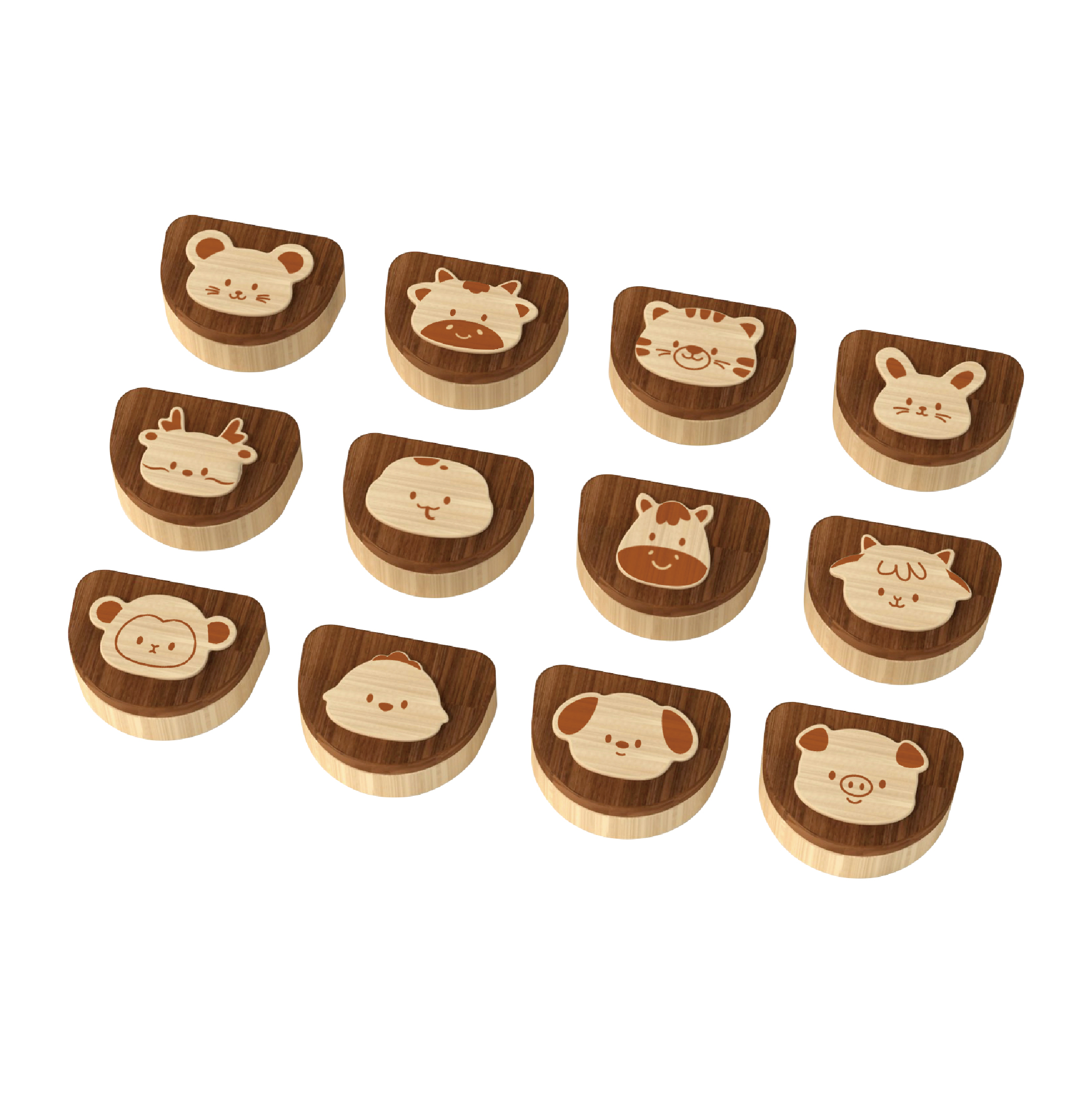 Wholesale Wooden Children's Zodiac Tooth Boxes Collection of Children's Teeth and Fetal Hair Commemorative Containers - Image 5