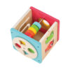 Wooden Multifunctional Activity Cube Toy Montessori Early Learning Wooden Box Toy