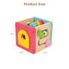 Wooden Multifunctional Activity Cube Toy Montessori Early Learning Wooden Box Toy