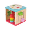 Wooden Multifunctional Activity Cube Toy Montessori Early Learning Wooden Box Toy