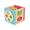 Wooden Multifunctional Activity Cube Toy Montessori Early Learning Wooden Box Toy