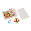 Wooden Crocodile Russian Jigsaw Puzzle Kid Learning Early Education Color Shape Game Thinking Logic Cube Toy Set