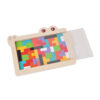 Wooden Crocodile Russian Jigsaw Puzzle Kid Learning Early Education Color Shape Game Thinking Logic Cube Toy Set