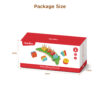 Wooden crocodile Geometric Pillar Matching Shape Stacking Toy Exercises Children's Hand Eye Coordination Toy