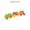 Educational Wooden Train Stacking Toys for Baby with Puzzle Colors and Animal Shapes