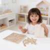 High Quality Children Educational Wooden Spelling Game Word Letter Spelling Game Letter Cube Set