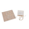 High Quality Children Educational Wooden Spelling Game Word Letter Spelling Game Letter Cube Set