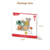 Wooden geometric shape classification building block toys, children's puzzle matching toys