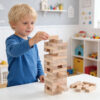 Wooden Building Blocks Stacking Tower Game for Children DIY Building Blocks, Pushing Down Toys
