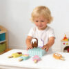 Educational Play Toys Wooden Summer Popsicle Toys Ice Cream Stuff Toy