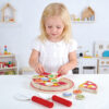 Educational Toys Food Games Pretend Play Wooden Kitchen Set Toy Pizza Parlor Pretend Play Set Pizza Kit Toy