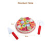 Educational Toys Food Games Pretend Play Wooden Kitchen Set Toy Pizza Parlor Pretend Play Set Pizza Kit Toy