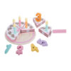 Wooden Cutting Toy Birthday Cake Play SetCutting Game Wooden Pretend Play Toys