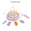 Wooden Cutting Toy Birthday Cake Play SetCutting Game Wooden Pretend Play Toys