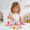 Wooden Educational Toys Children Pretend Food Cutting Set Wooden Birthday Cake Toy