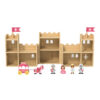High quality portable mini folding wooden castle toy