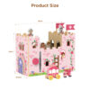 High quality portable mini folding wooden castle toy