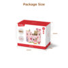 High quality portable mini folding wooden castle toy