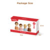 Colorful Cartoon Wooden Animal Family Mini Toy Figurine Decorative Peg Dolls for Kids