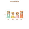 Unpainted Natural Wooden Peg People Doll Cartoon Miniature Figurine Toy with Educational Features
