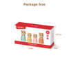 Unpainted Natural Wooden Peg People Doll Cartoon Miniature Figurine Toy with Educational Features